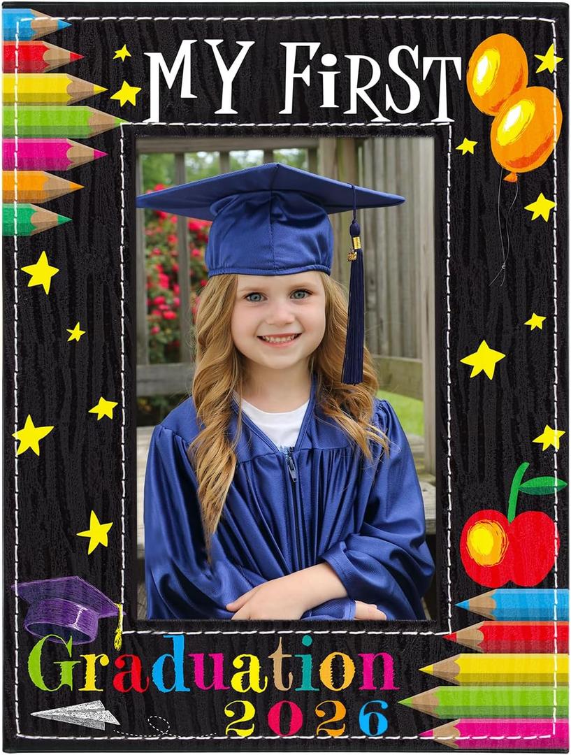 FaCraft Preschool Graduation Gift - 4"x6" Pre K Kindergarten Graduation Gifts 2026 Graduation Picture Frame My First Graduation Frame End of Year Gift for Kids Students Boys Girls Son Daughter