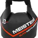 Meister Elite Portable Sand Kettlebell - Soft Sandbag Weight - 10/15/20lb (0.4 Pounds, Black)