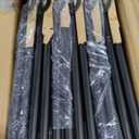 Amazon Basics Sturdy Foldable Plastic Chair, Portable, 350-Pound Capacity, Black, 6-Pack