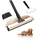 2025 DualEdge Carpet Rake for Pet Hair Removal & Fluffing Matted Carpet – 61" Adjustable Handle, Deep Clean Dog & Cat Hair Remover, Reusable Scraper for Rugs, Low Pile Carpet, Couch & Stairs (Set 3)