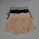 MEIYATING Boy Shorts Underwear for Women High Waisted Cotton Panties Stretch Briefs 4 Pack (Medium) Multicolored