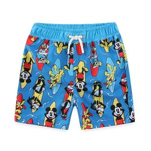 Disney Mickey Mouse Boys UPF 50+ Swim Trunks Shorts Bathing Suit for Toddler and Big Kids Blue Size 5