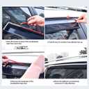 Tape-On Rain Guards Window Visor Fit for 2016-2021 Honda Civic Window Vent Deflector Visors 4 Pcs-94682