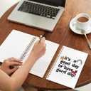 VIIJJUE Groovy Mental Health Notebook, Inspirational Journal, Positive Quote Journals for Writing, It's a Good Day to Have a Good Day Motivational Hardcover Spiral Notebooks, 5.5x8.3 Inch