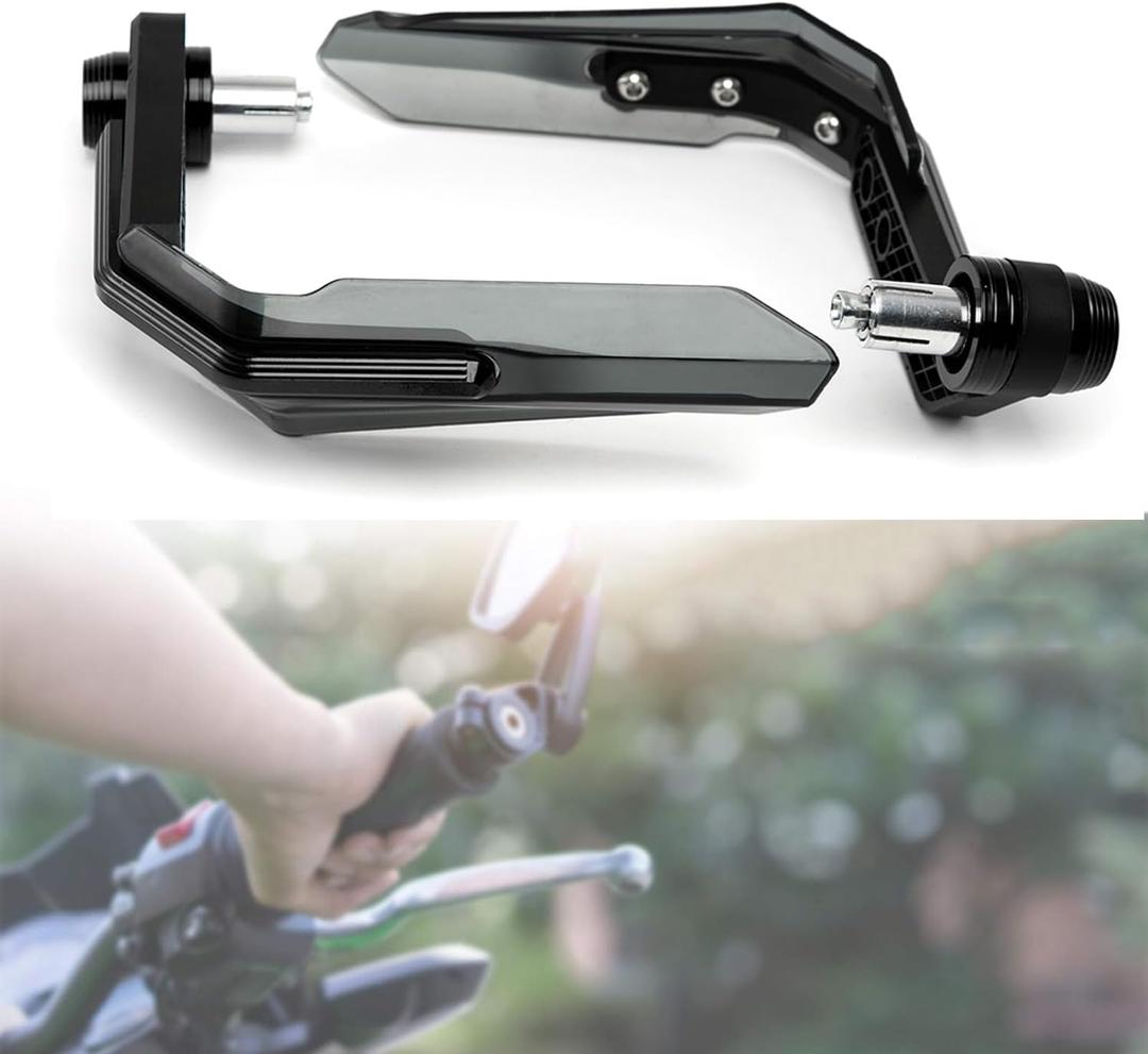 Universal 22mm 7/8 Handlebar Hand Guards Aluminum Handguards Plastic Hand Protection Protector For Off Road Dirt Pit Bike ATV Quad Enduro Motocross (black)