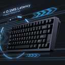 Mechanical Keyboard, Chilkey Slice75 HE Gaming Keyboard Wired, 75% Hall Effect Magnetic Aluminum Keyboard with WS Flux HE Clacky Switch, Rapid Trigger, 8K Polling, Per-Key RGB Custom, PC/Mac Support