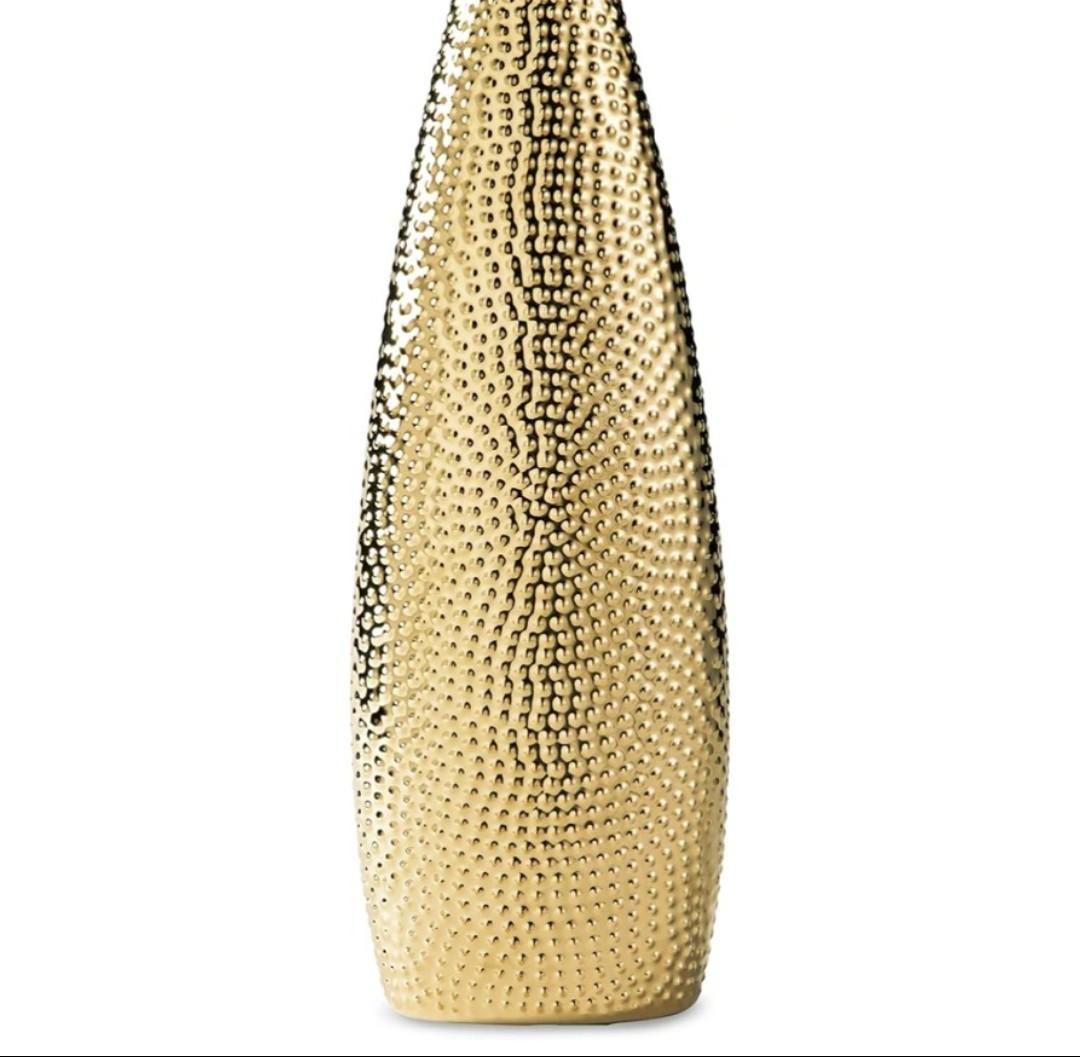 Signature Design by Ashley Efim Large Contemporary Ceramic Vase, Metallic