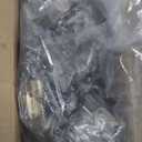 DecoBasics 1/2" Overlay Full Wrap Cabinet Hinges for Kitchen (25 Pair /50 Pcs) -Satin Brushed Nickel Around Self Closing