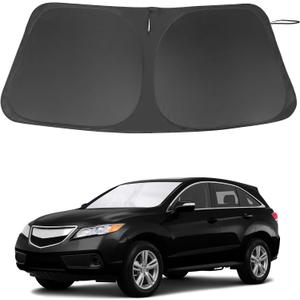Windshield Sun Shade Custom Fit for 2013-2018 Acura RDX Accessories Foldable Window Sunshade Sun Blocker Protect Car from Sun Rays & Heat Damage Keeps Car Cooler