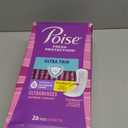 Poise Ultra Thin Incontinence Pads & Postpartum Pads for Bladder Leaks, 6 Drop Ultimate Absorbency, Long Length, 26 Count
