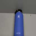Hydro Flask Water Bottle - Insulated Stainless Steel - Wide Mouth Flex Lid, Non Spill, Leakproof and Refillable in 40 Oz Blue