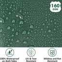 Heavy Duty Double-Sided Waterproof Poly Tarp 8x10 Feet 8mil Thick Polyethylene Tarps, Perfect for Outdoor Use, Plastic Cover & Mat for Tent Camping Storage Boat Bikes Vehicles