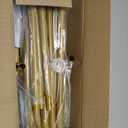 6.6FT Metal Wedding Arch Stand Gold Square Arched Backdrop Frame for Party Ceremony Valentines Day Birthday Bridal Baby Shower Garden Floral Balloon Arch Decoration