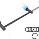 Magnetic Towel Bar for Refrigerator, 14-25" Adjustable Stainless Steel Magnetic Rod, Multi-Functional Magnetic Rack Holder for Kitchen Towel, Class Room Flip Calendar, Anchor Chart Paper 1 Pack