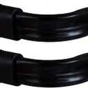 Yafa Home Fashion Heavy Duty Single Standard Adjustable Curtain Rod Hardware Included(Black, 48"-84"[2PCS])