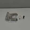Hair Dryer Holder JWCE Blow Dryer Holder Wall Mounted Fit for Most Hair Dryers Self-Adhesive or Punch Installation for Bathroom (Silver)
