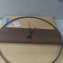 Cuspin 30 Inch Large Wall Clock Modern Rustic Walnut Dial Decorative Clock