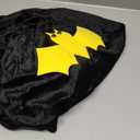 OLLULL Dress Up Cosplay Bat Cape Boys Girls Halloween hero Costumes Color Black (6-9 years old)