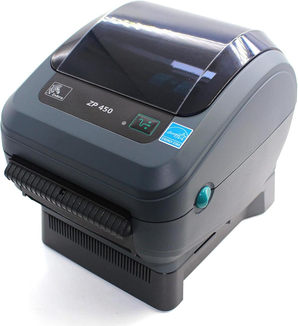 New Zebra ZP450 Direct Thermal Label ZP 450 Barcode Printer | USB, Serial, and Parallel Connectivity 203 DPI Resolution 