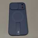 SURITCH for iPhone 17 Pro Max Case with Camera Control Cover, Camera Cover and Adjustable Kickstand, Compatible with MagSafe, Shockproof Bumper Protective Cases 6.9 Inch, Blue