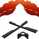 1.6MM Polarized Replacement Lenses & Rubber Kits for Oakley M2 Frame Family Sunglasses (Torch Red - Polycarbonate Polarized)