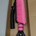 SEAAES 35 Inch Ice Scraper and Snow Brush for Car Windshield, Extendable Snow Scraper Brush with Foam Grip for Truck SUV Vehicle Window - Pink