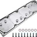 X AUTOHAUX Engine Block Valley Cover Kit with Gasket Bolt No.12610141/12598832 LS2 LS3 LS7 for Chevrolet Silverado 1500 07-13 for GMC Sierra