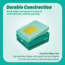 Creative Effort-Saving Kids' Educational Square - Shaped Paper Puncher-2.5 inch, Kid-Safe for Art Projects & Home Decoration