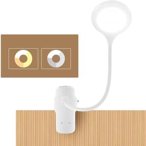 Reading Light, 28 LEDs Rechargeable Clip on Lamp, 3 Color x 3 Brightness Clip On Light for Bed Headboard with Safety Switch, Eye Protection Book Light for Reading in Bed, Touch Control Table Desk Lamp