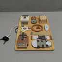 Joyreal Montessori Busy Board for Toddlers - Wooden Sensory Board Activity Board for Fine Motor Skills, Travel Baby Busy Board Sensory Toys for Kids : Toys & Games