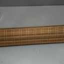 LazBlinds No Tools No Drill Cordless Bamboo Roman Shades, Light Filtering Window Treatment, Roll Up Bamboo Blinds for Windows 26'' W x 48'' H, Brown