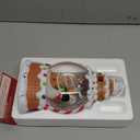 Gingerbread Snowman Christmas Tree Snow Globe - Lighted Gingerbread Snow Globe with Swirling Glitter and LED Lights, Hand Painted Christmas Decoration Playing 8 Holiday Songs, Xmas Gift for Adults