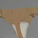 LUCKMEEY Cotton Thongs for Women Seamless Thongs for Women No Show Thong Panty Liners Workout G-String Thongs Underwear, Size S