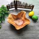 Creative Wood Bowl - Root Carved, Handmade, Natural Real Wood Candy Serving Bowl (9"-10")