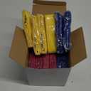 Leyndo 24 Pieces Yoga Strap Stretching Pilates Exercise Adjustable Straps 6 ft Non Elastic Yoga Belt with Adjustable D Ring Buckle for Pilates Gym Workouts Fitness (Bright)