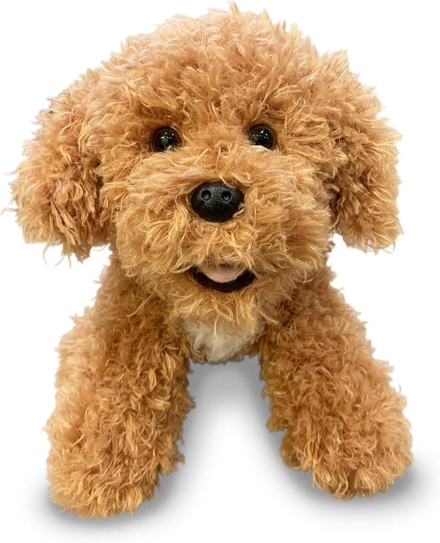 Super Soft Plush Dog Toy, Labrador Puppy, Cream Color, 13 Inches, Great for Kids and Adults, Cuddly Companion for Grandparents, Stuffed Animals & Stuffed Dolls (Goldendoodle), 10 inches