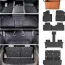 PROSHEVE Floor Mats for Ford Explorer 2020-2026 6 Passenger, Custom Fit All Weather TPE Floor Mats & Cargo Liner with Backrest Mat, Waterproof Anti-Slip Accessories