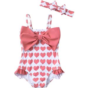 Mioglrie Toddler Baby Girl Swimsuit Infant Bathing Suits Summer Beach Swim Suit Newborn One Piece Swimwear for Girls, Size: 6-12 Months