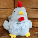Zaviftie Realistic Soft Chicken Plush Toy Lovely Cuddly Dolls Cartoon Stuffed Animal for Bedroom Office Couch Decoration (Pink)