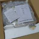 27.5" Farmhouse Table Lamps Set of 2 Bedside Nightstand Lamp with USB C+A Ports & AC Outlet, 3 Way Dimmable Touch Lamps for Bedroom Living Room Office Hallway Rustic Traditional Lamp