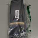 Tatuo 1 Pcs Cable Organizer Box with Wire Ties, Plastic Cord Storage Box with Lid, Electronics Organizer for Home Office Desk Organizers and Accessories (Black)