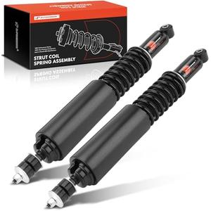 A-Premium Rear Load Adjusting Shock Absorber Compatible with Ford E-350 Econoline Club Wagon, E-350 E-450 Super Duty & East to West & Gulf Stream BT Cruiser & Jayco & Nexus & Winnebago, w/Coil Spring