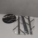 Coat Rack with Natural Marble Base, Metal Freestanding Coat Rack with 8 Hooks, 3 Adjustable Size Sturdy Coat Tree for Bags, Coats, and Hats for Entryway, Hallway, Bedroom, Office, Black