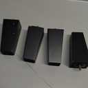 Wood Furniture Legs 4 inch Sofa Legs Pack of 4,Square Couch Legs Black Mid Century Desk Legs,Sofa Replacement Parts,for Dresser, Sideboard, Recliner, Coffee Table