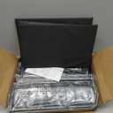 LAMU Under Bed Storage with Wheels, 2 Pack Under Bed Storage Containers with Clear Lid, XXL 60L Underbed Storage Bins, Rolling Under Bed Metal Drawers for Clothes, Blankets, Shoes, Black