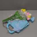 Zeyune Spring Tulips Centerpieces for Tables 14 Inch Colorful Tulips Table Decorations Centerpiece with 14 Artificial Flower Hello Spring Door Sign for Table Kitchen Home Dining Room Decor