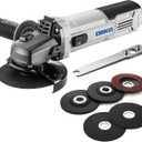 Angle Grinder Electric Power Tool: DEKOPRO 4-1/2 Inch 7.5-Amp Angle Grinder Power Corded Hand Grinders Tools with Grinding and Cutting Wheel, Disc for Metal, Wood