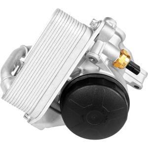 11428642289 Oil Cooler Filter Housing Assembly with Engine Oil Cooler Compatible with BMW 335i 2011-2015, 535i 2010-2016, X1 2013-2015, X3 2011-2017, 2.0L 3.0L 4.4L w/Oil Pressure Sensor 12617592532