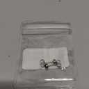 BLISI Black Onyx Pure Titanium Stud Earrings 4mm 5mm Natural Stone Women Earrings Hypoallergenic Gemstone Earring for Sensitive Ears 20G