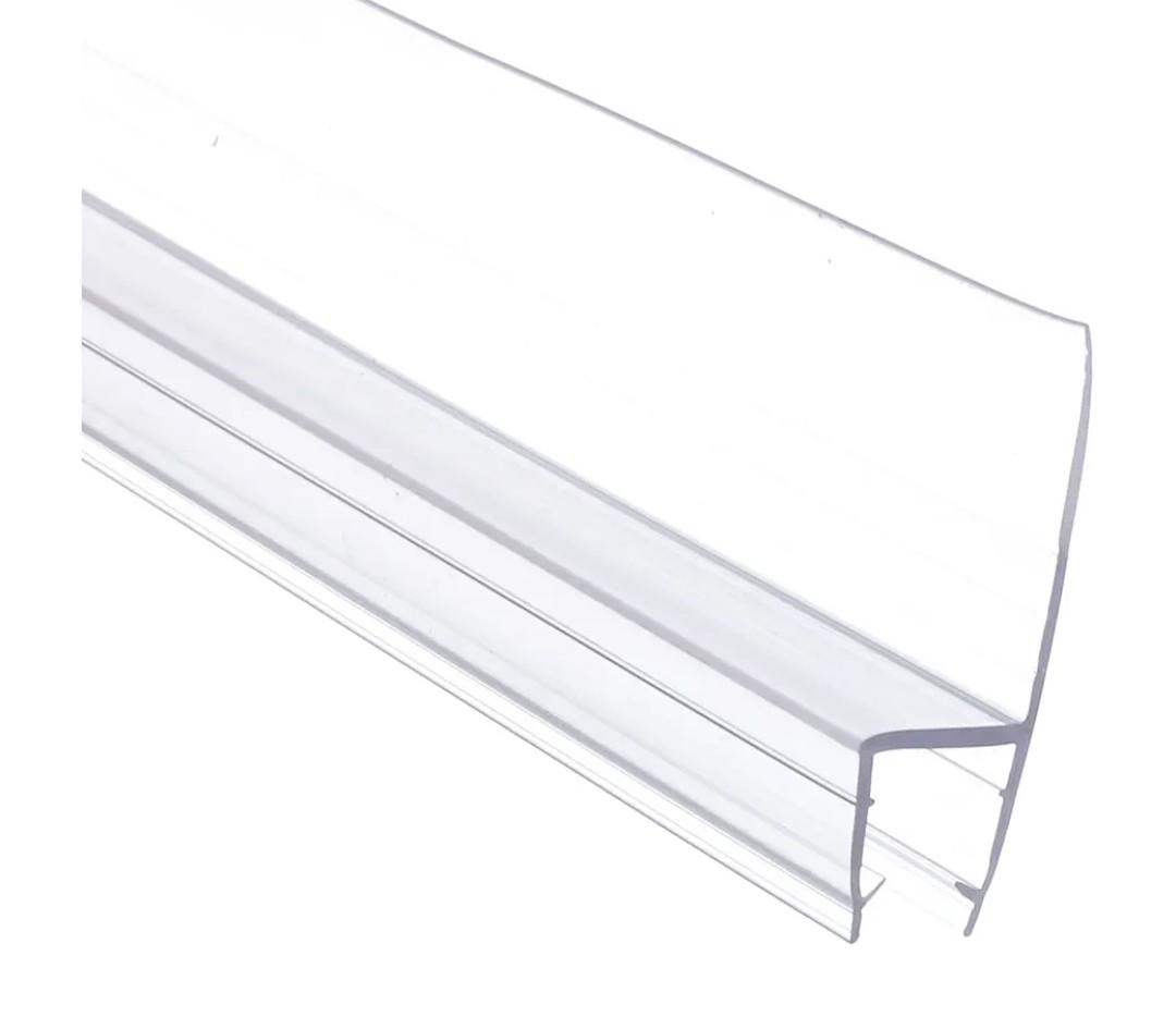 79" Shower Door Side Seal Strip Frameless Glass Shower Door Clear Polycarbonate